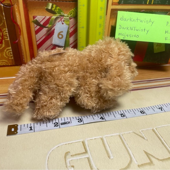 1 BRAND NEW GUND MINI MUTTSY PLUSH DOG ORNAMENT TOY APPROX 4” PRICE FIRM - Picture 8 of 15